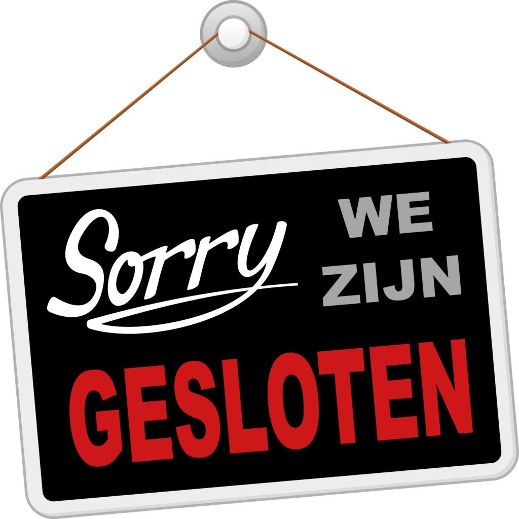 Woensdag 2 juli vanaf 14:00 uur zijn wij gesloten.
